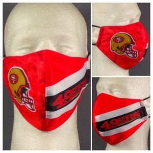 New "San Francisco 49ers" Digitally Printed Double Layered Adult Facemask